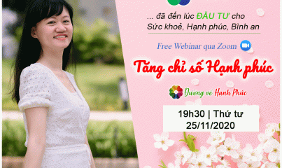 CHƯƠNG TRÌNH HUẤN LUYỆN - HÀNH ĐỘNG: TĂNG CHỈ SỐ HẠNH PHÚC (25/11/2020) - DIỄN GIẢ DƯƠNG TƯỜNG NHI